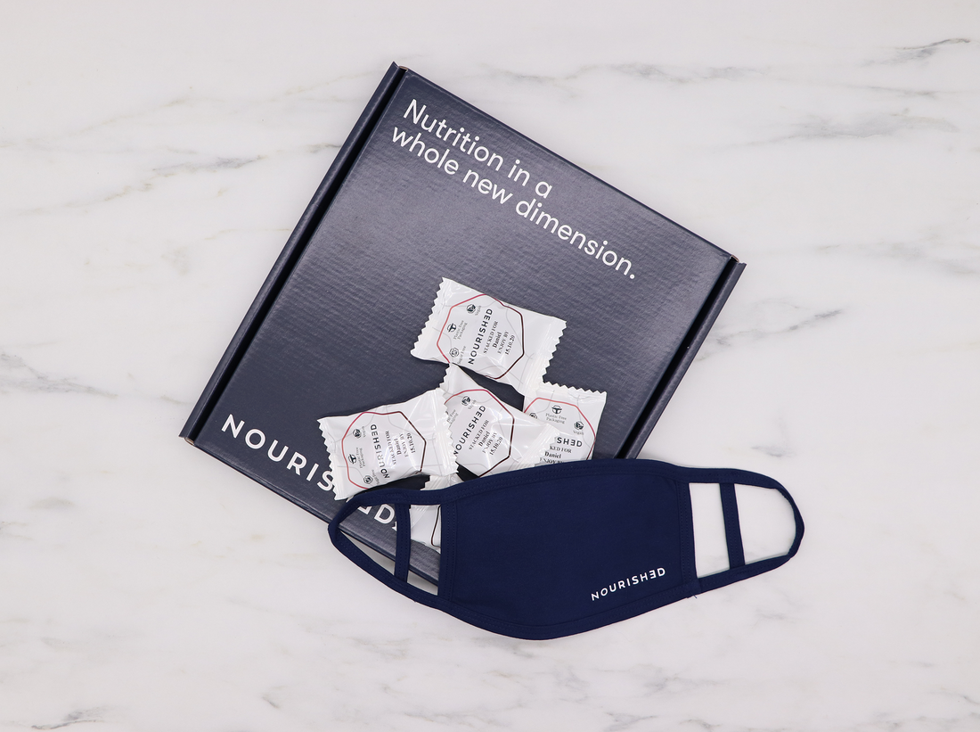 Nourished masks to help protect you and the environment